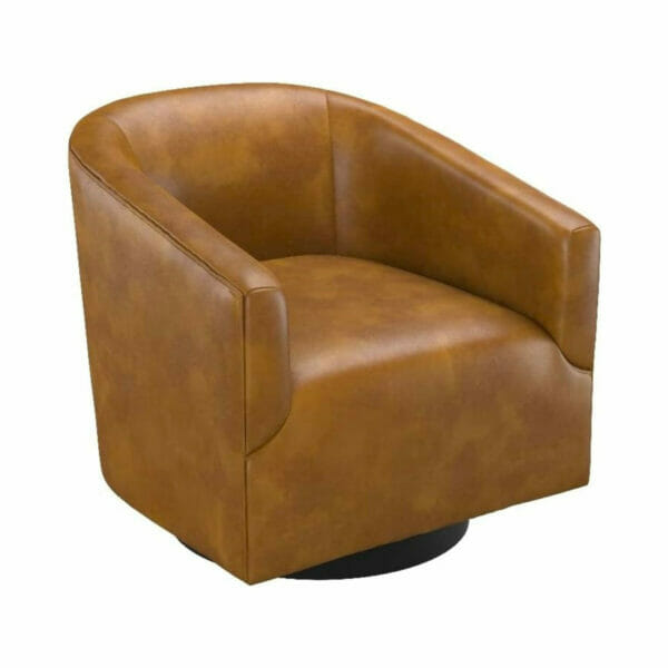 leather swivel chair restoration hardware arhaus modern transitional interior design