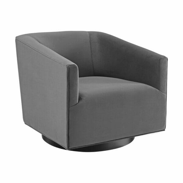 velvet performance fabric accent swivel chair modern restoration hardware grey designer lookalike dupe