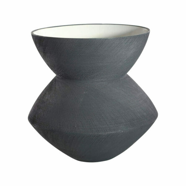 charcoal ceramic vase home decor black neutral home amazon designer lookalike dupe