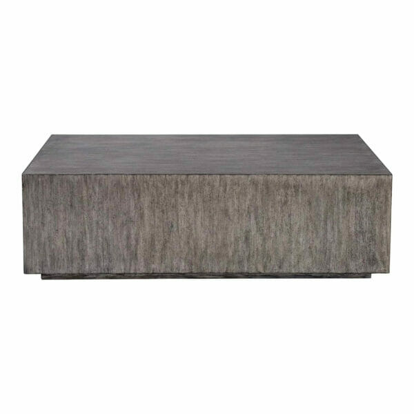 plinth neutral large coffee table grey oak wood modern transitional home interior design designer lookalike dupe