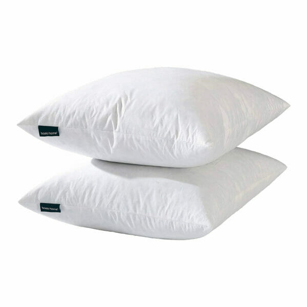 basic home essential down throw euro pillow insert amazon