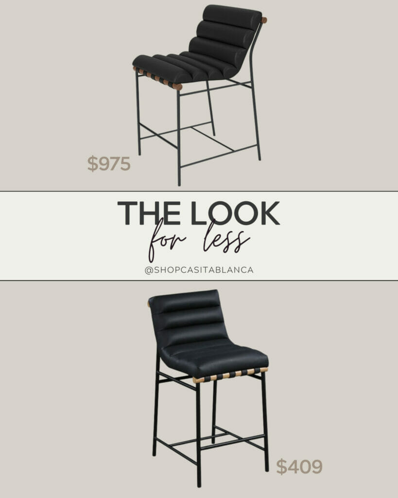 restoration hardware arhaus west elm pottery barn lookalike dupe anthropologie look for less designer lookalike get the look mcgee and co denver modern counter stool