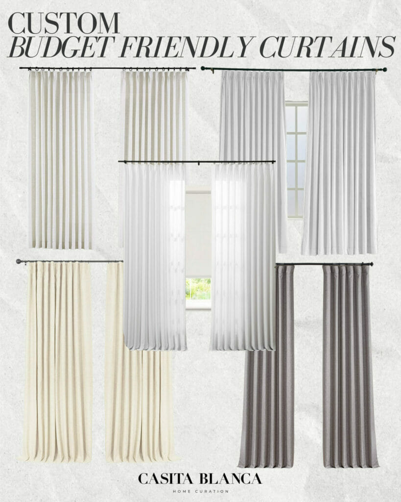 amazon designer custom curtains pinch pleat french linen home decor interior design