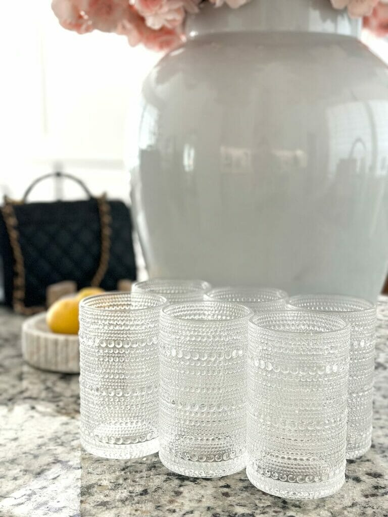 hobnail glasses designer lookalike kitchen essential amazon home kitchen cooking must haves chic dupe