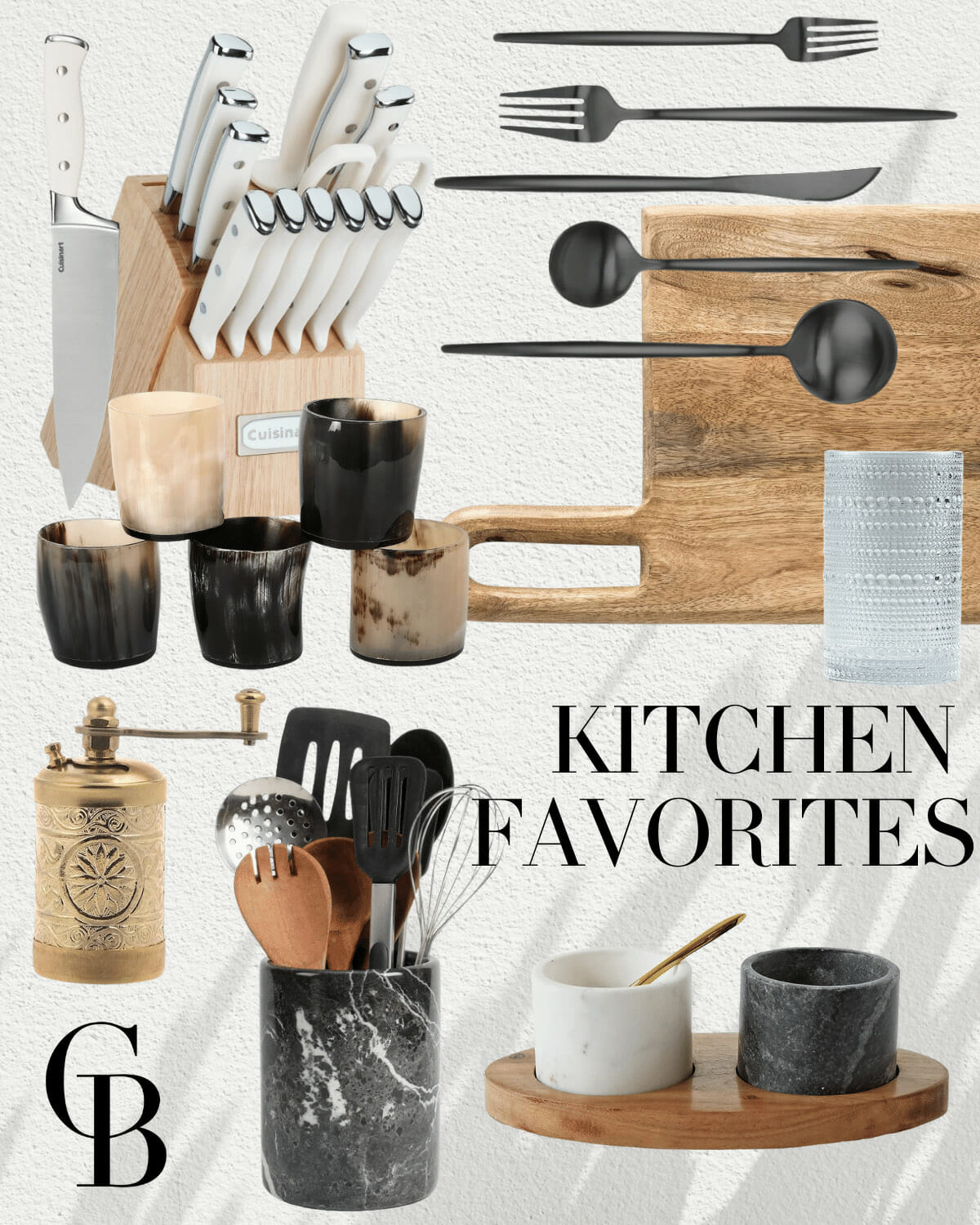 Kitchen Favorites #Amazon #Silverware #Utensils #Kitchen #Decor #Marble #Wood #SaltandPepper #Coffee #Knives #Shotglasses #kitchen #kitchenessentials #home