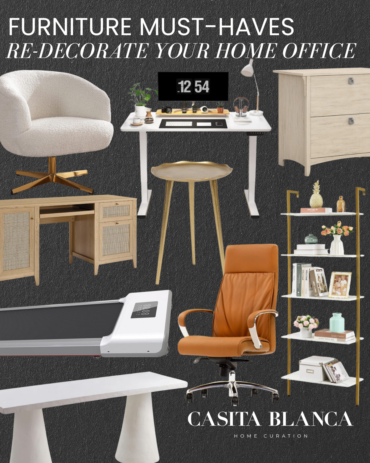 re-decorate and organize your home | home, home office, re-decorate, organization, organize, storage, desk chair, desk, bookshelf, accent table