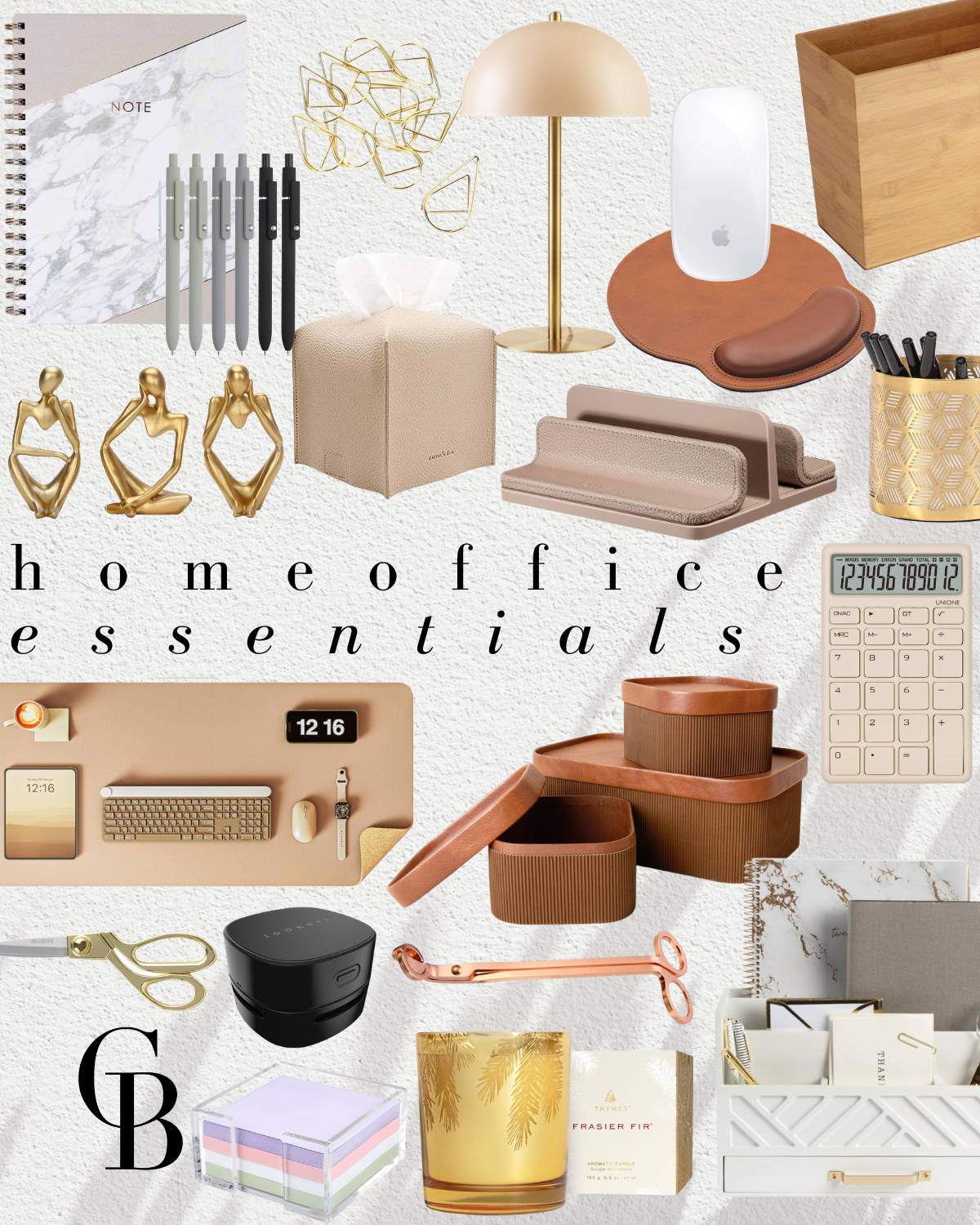 Re-Decorate and Organize Your Home Office | Home, home office, re-decorate, home office essentials, small office finds, remote work, work from home, lighting, desk, desktop accessories