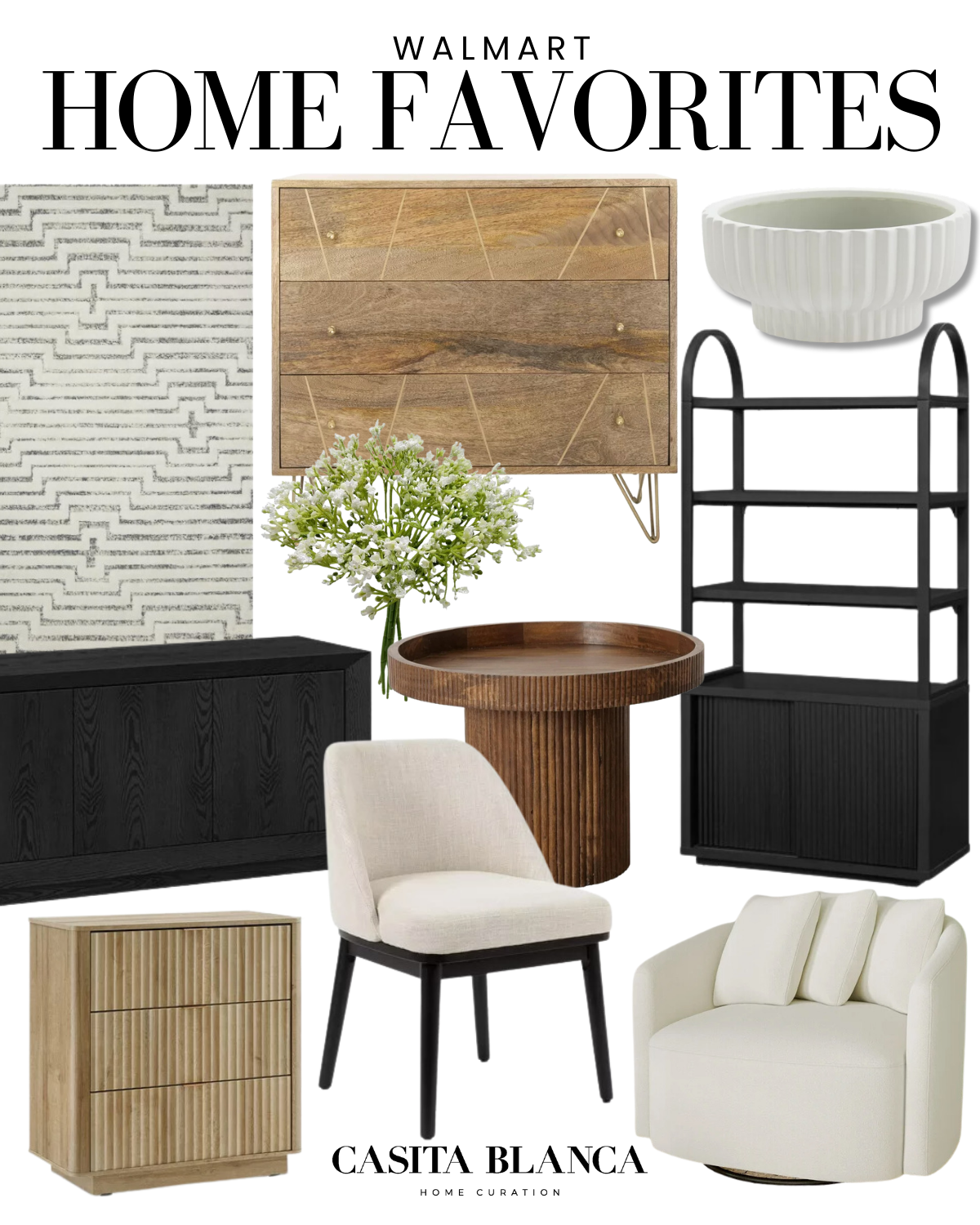 Most Loved Home Favorites | February 2024 Home, home decor, home finds, modern home, home gadgets, book shelf, drawer, rug, armchair