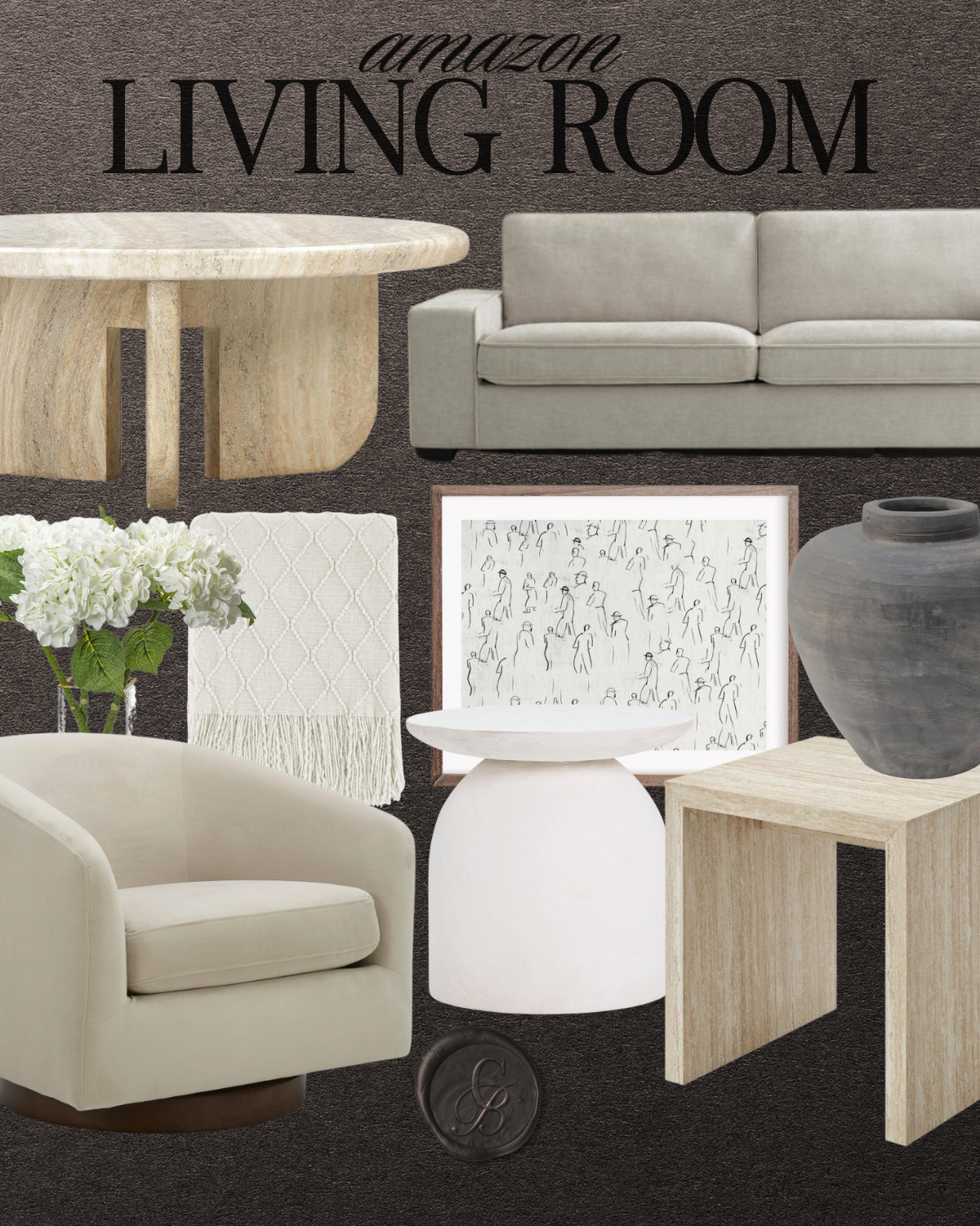 Spring Living Room Decor Spring, spring home, home, modern home, home furniture, living room, sofa couch, round coffee table, accent chair, side table