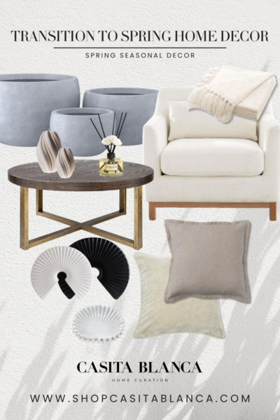 Transition to Spring Home Decor | spring, home, decor, spring home, home decor, spring home, throw pillows, coffee table, accent chair, neutral, neutral home